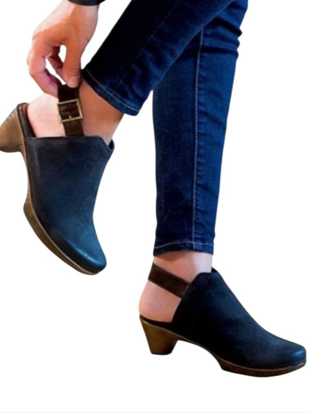 Naot Suede Upgrade Clog (Size 6). Does have some denting in the toe area.